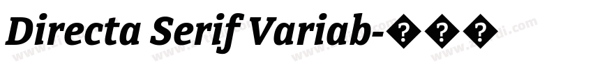 Directa Serif Variab字体转换